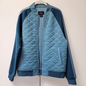 ‘Like New’ Nike Air Jordan Jumpman Remastered Teal Blue Bomber Jacket